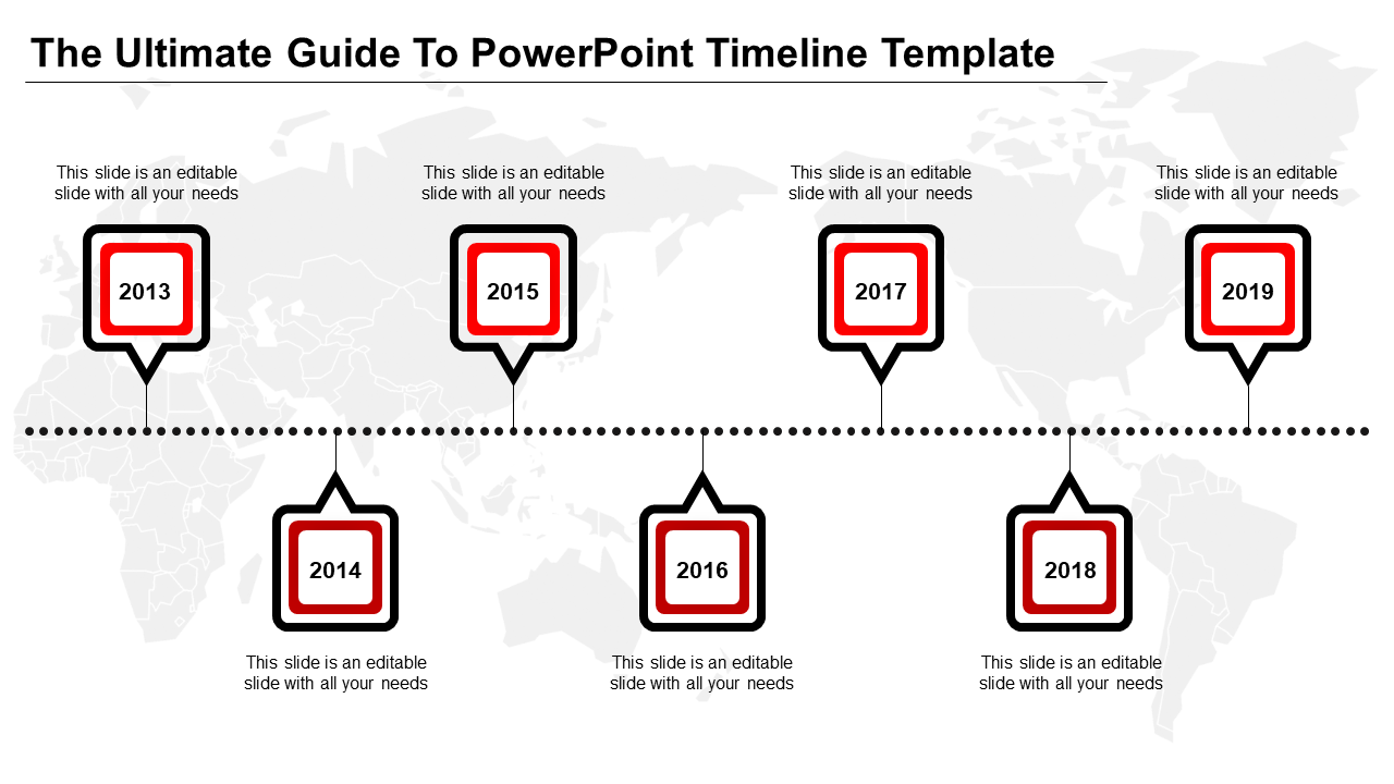 powerpoint timeline template-red-7